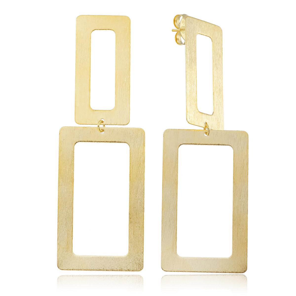 Double Rectangle Earrings