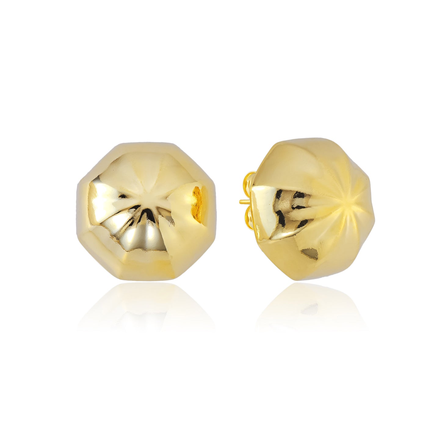 Sheila Fajl Gold geometric stud earrings