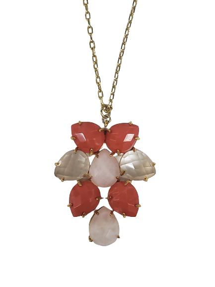 Coral Firework Necklace