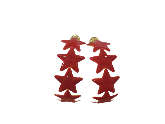 Resin Aaron Star Hoops