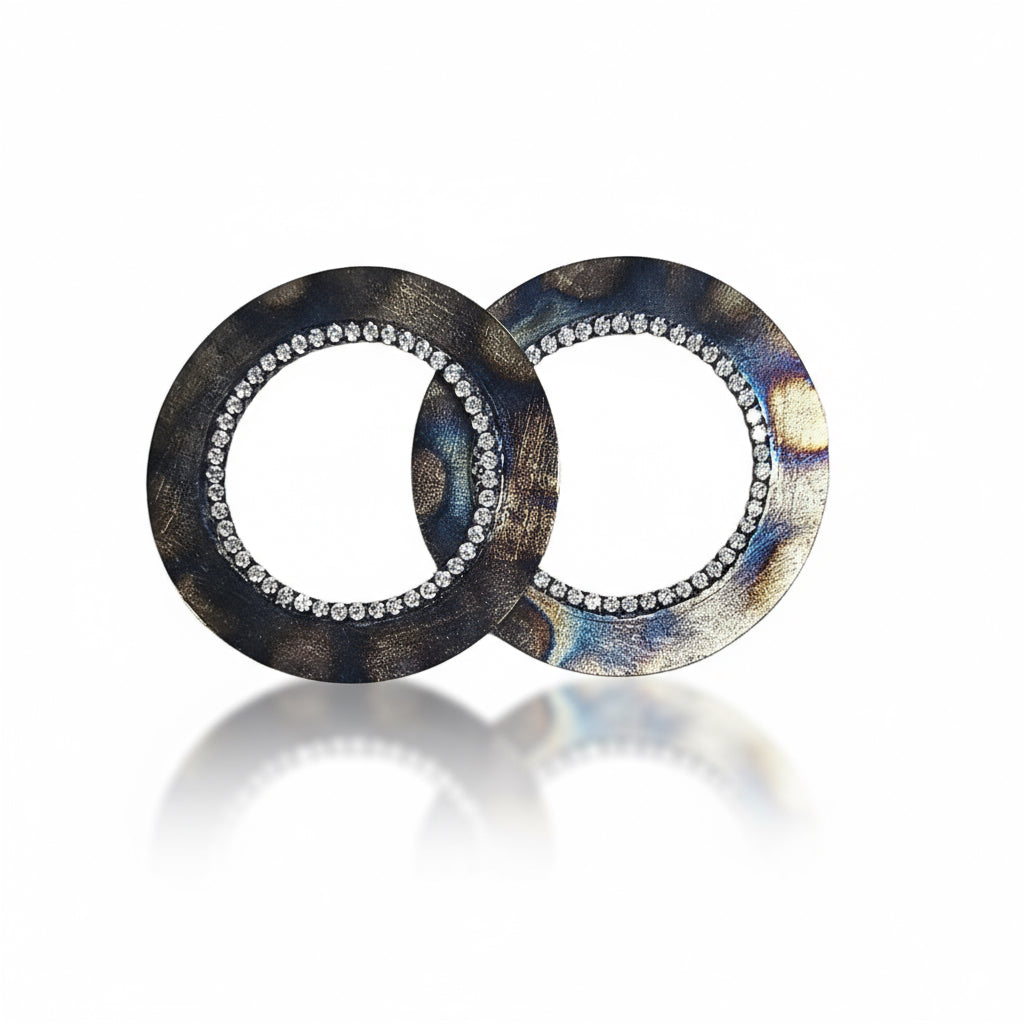 Burnished Small Valentina Studs