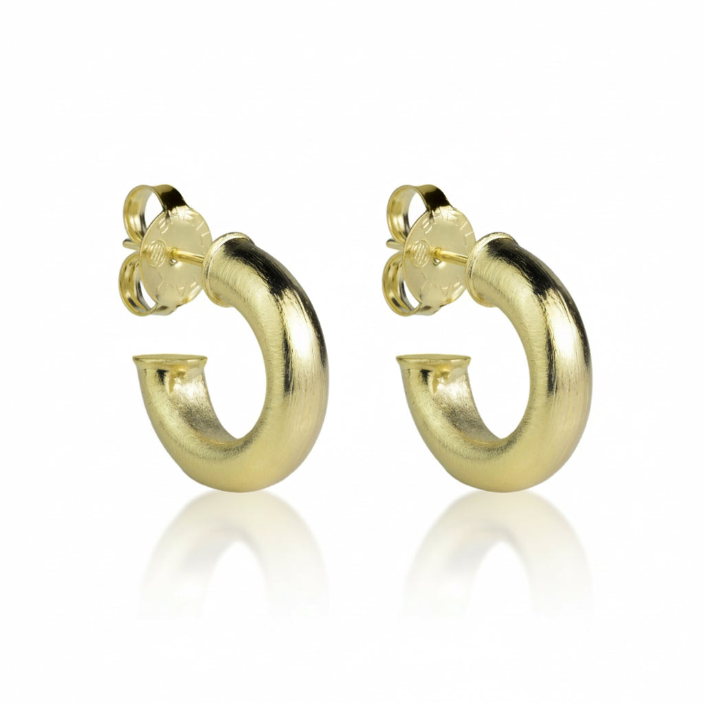 Small Sheila Fajl chunky gold hoop earrings