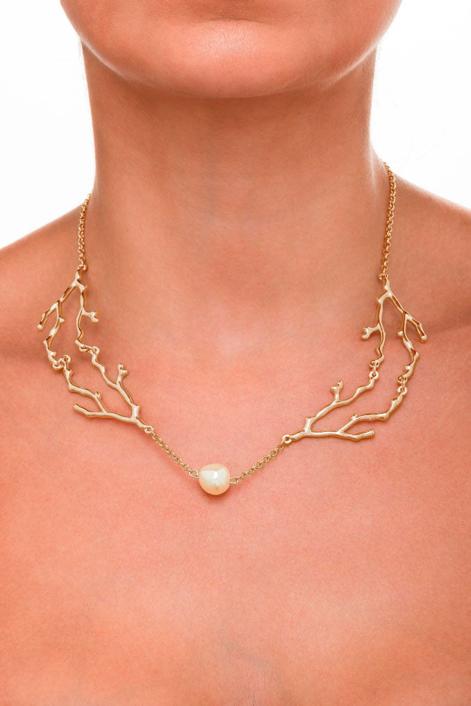 Coral Cascade Necklace