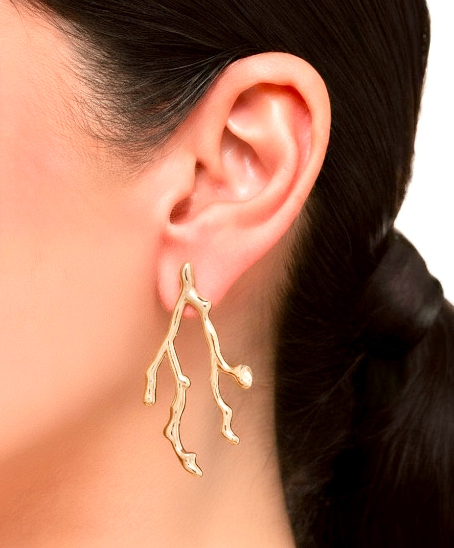 Coral Cascade Earrings