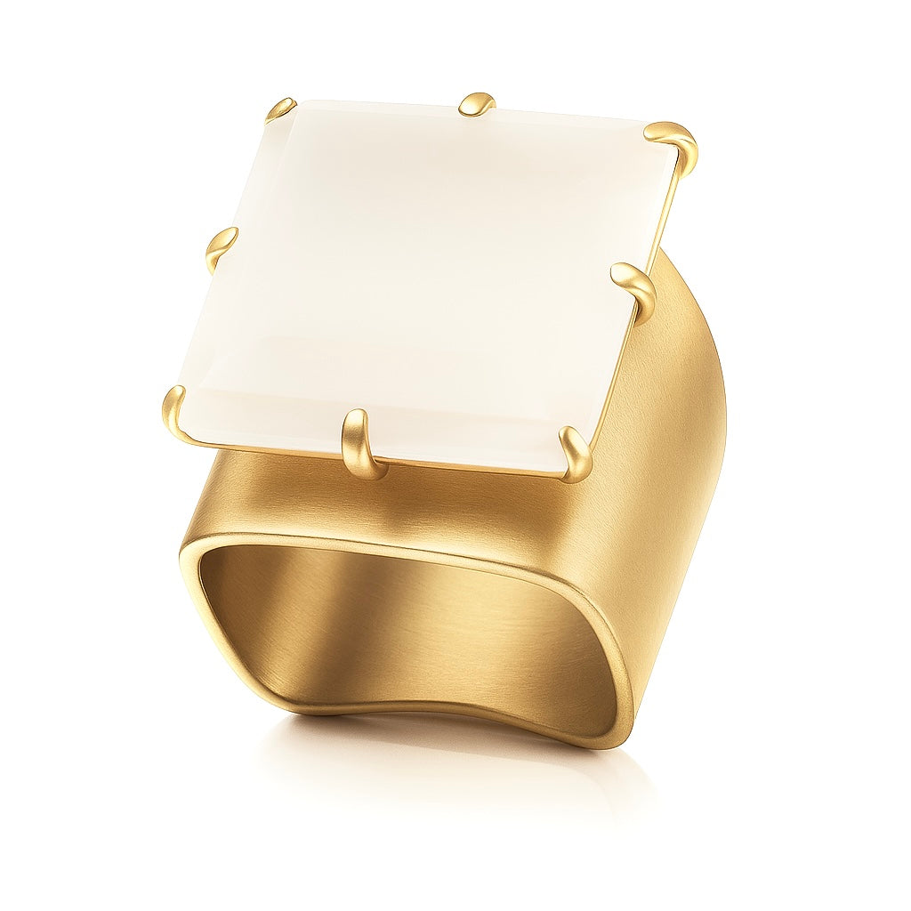 Square Dolomite Ring Size 9.5