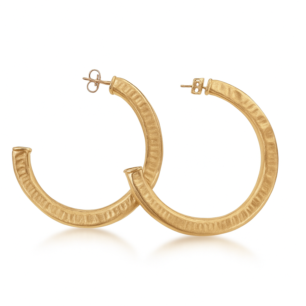 Hammered Arlene Hoops