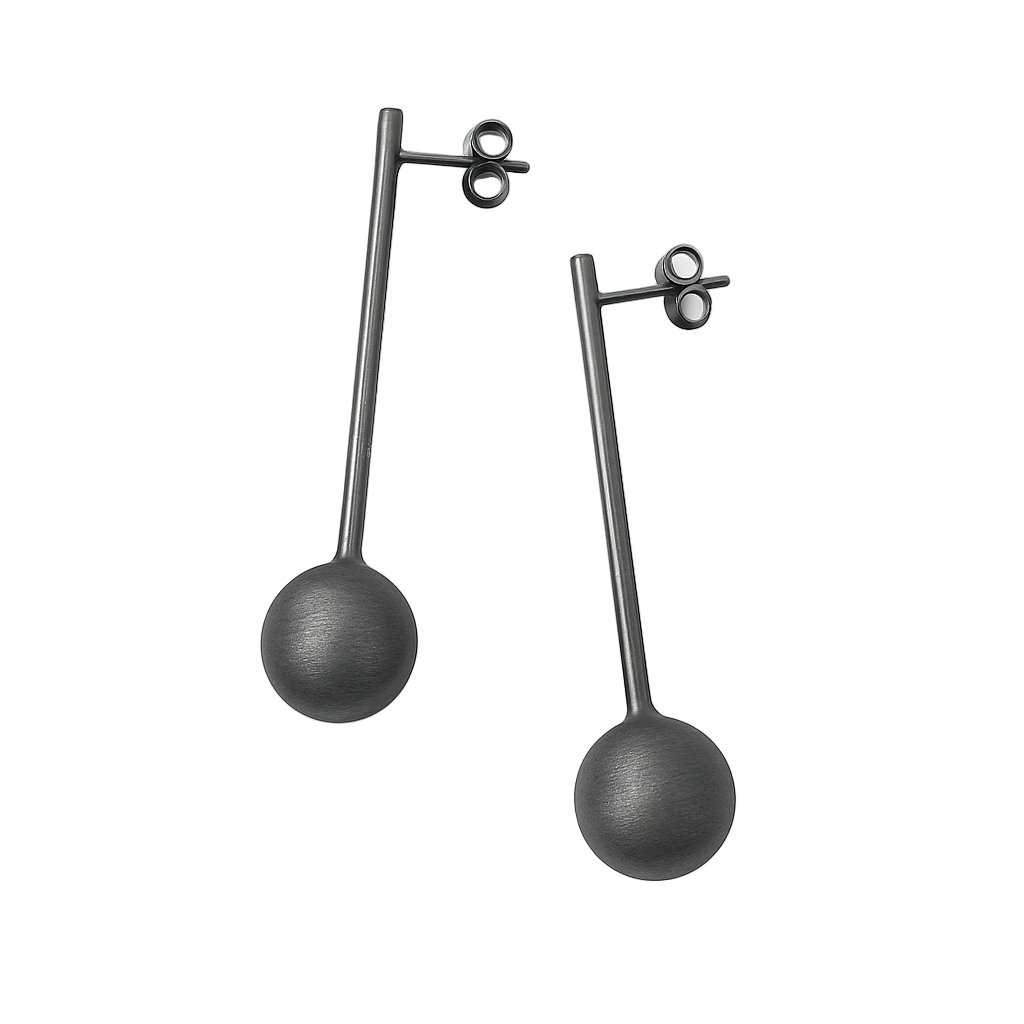 DISCO EARRINGS BRUSHED