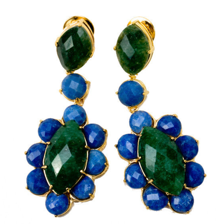 Stunning Large Stone Earrings