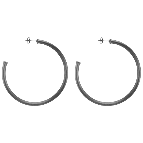 Silver Circle Earrings