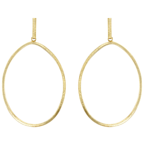 Twisted Oval Hoop Earrings – Sheila Fajl
