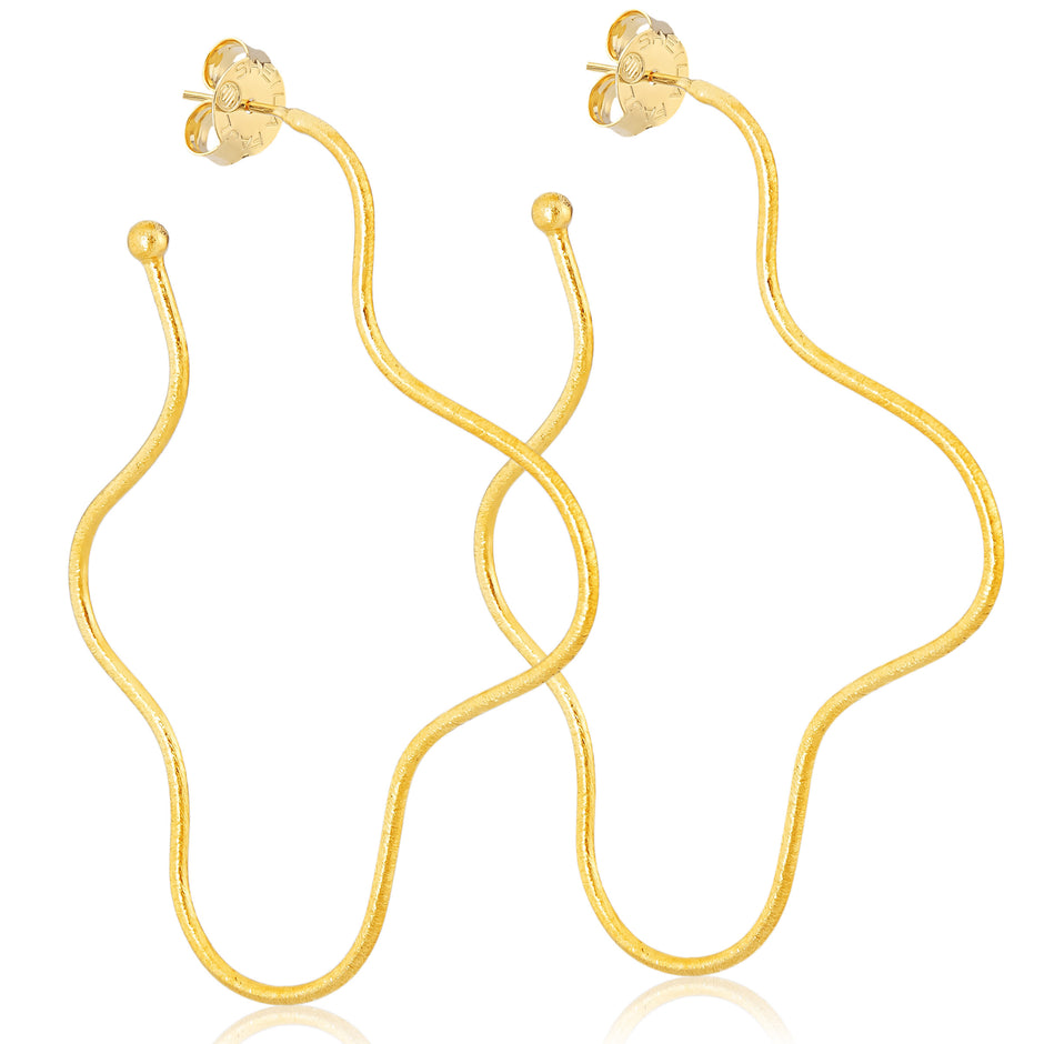 Small Twisted Hoops Sheila Fajl main image 1
