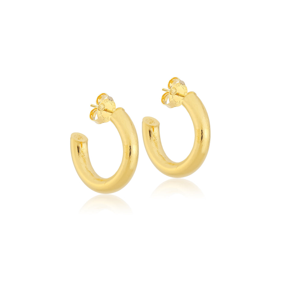 Sheila Fajl | Small Chantal Hoops - Brushed Silver Plated