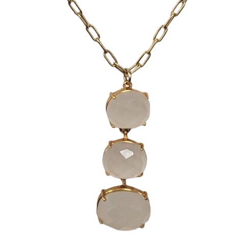 Triple Stone Ludmilla Necklace