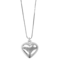 Full Heart Charm Necklace