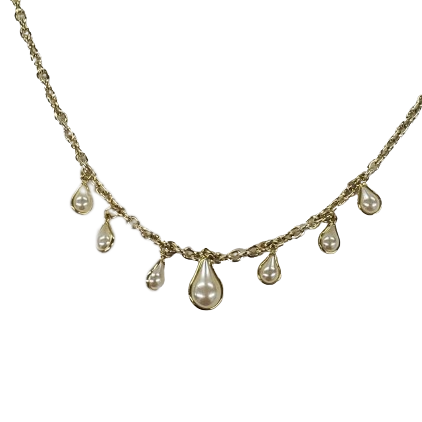 Teardrop Pearl Necklace