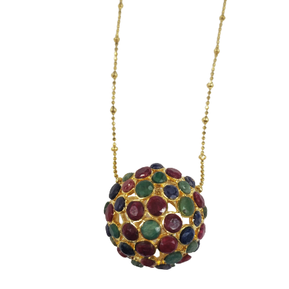 Jewel Encrusted Sphere Necklace