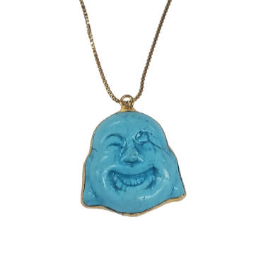 Smiling Buddha Head Necklace