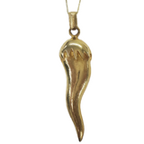 Large Gold Pepper Charm Necklace