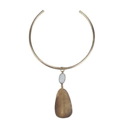 Tom Tom Pendant on Natalie Choker