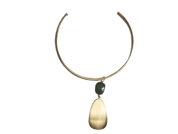 Tom Tom Pendant on Natalie Choker