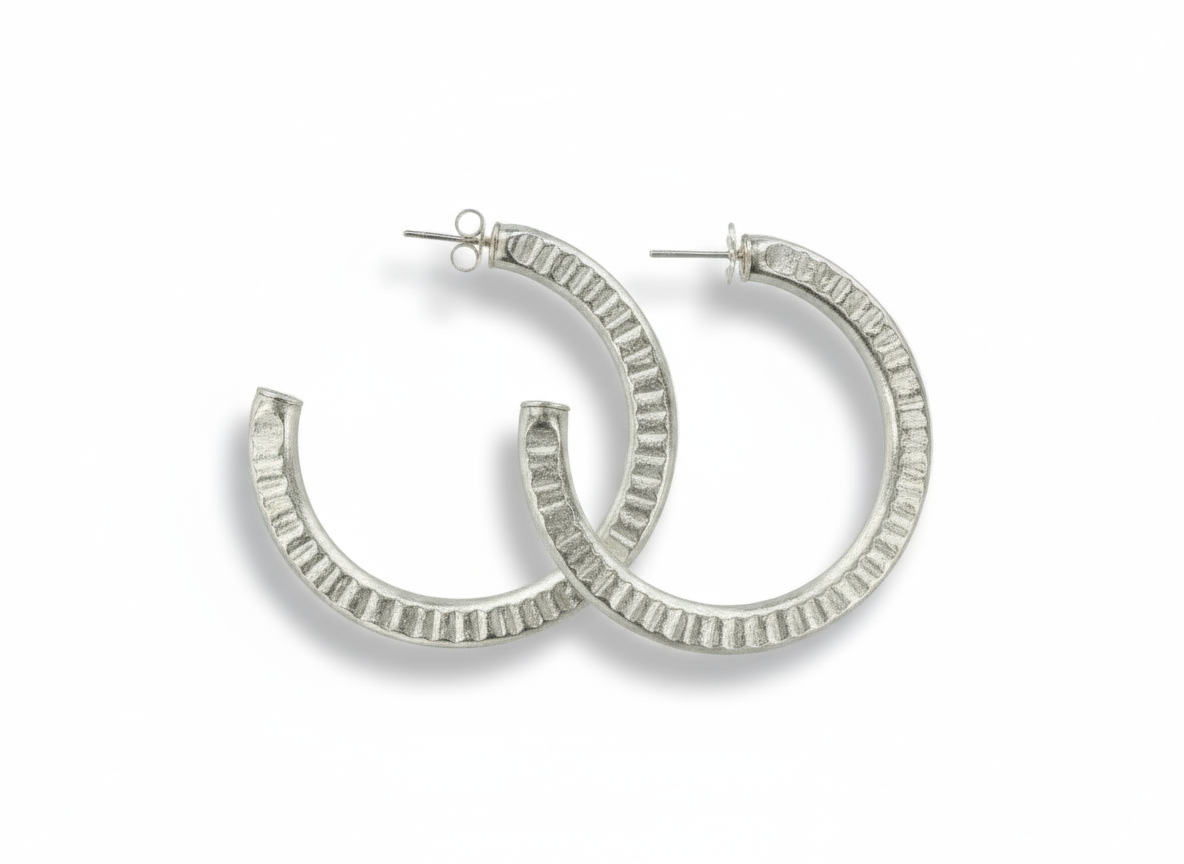Hammered Arlene Hoops