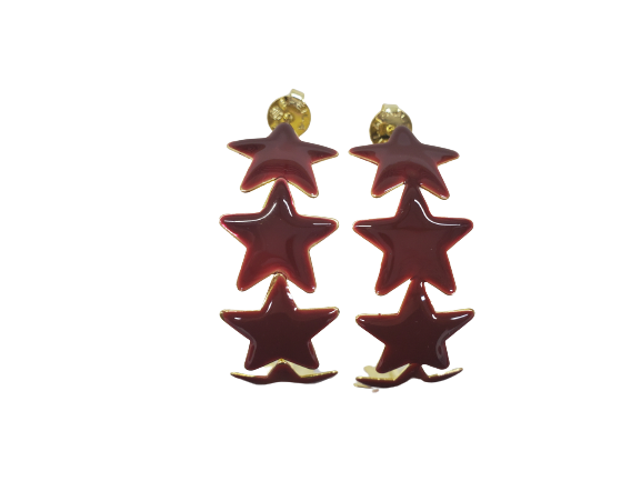 Resin Aaron Star Hoops