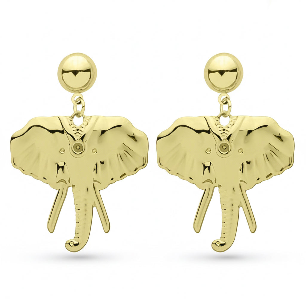 Liam the Elephant Earrings on Post