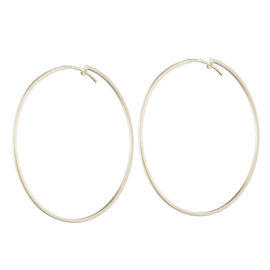 Thin Flat Eternity Hoops