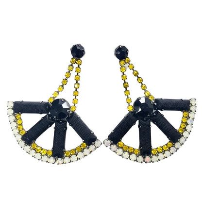 Multicolored Stone Chandelier Earrings