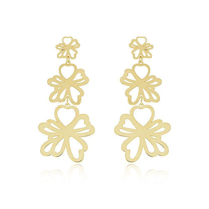 Golden Bloom Cascade Earrings