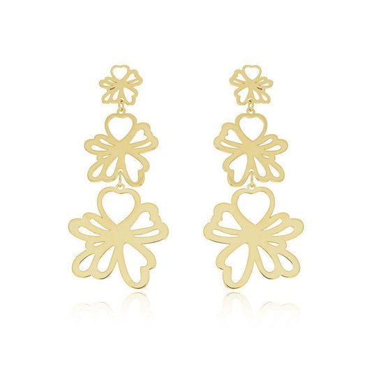 Golden Bloom Cascade Earrings