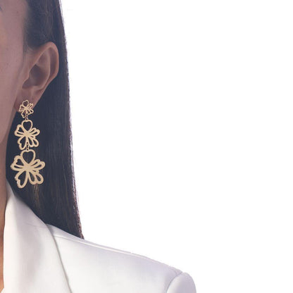Golden Bloom Cascade Earrings