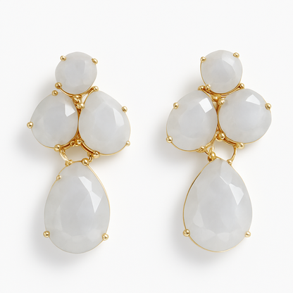 Five Stone Cats Eye Earrings