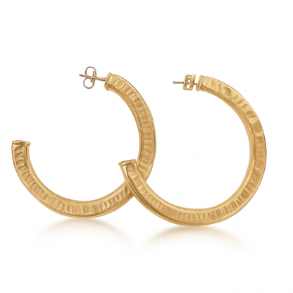 Hammered Arlene Hoops