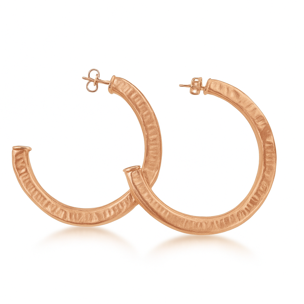 Hammered Arlene Hoops