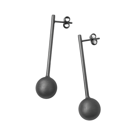 DISCO EARRINGS BRUSHED