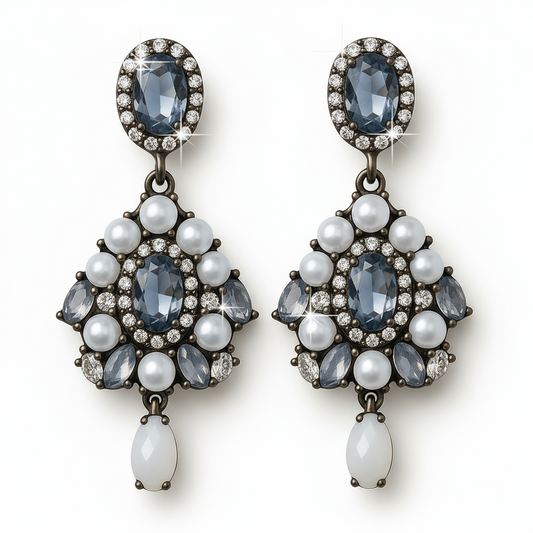 Gun Metal Matisse Earrings