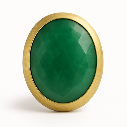 Oval Stone Ring Size 7