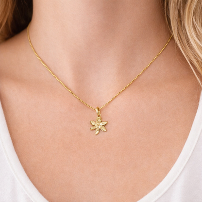 Sheila Flower Charm Necklace