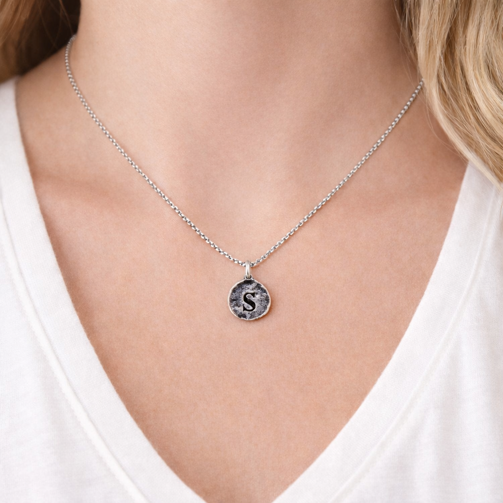 Tiny Initial Necklace