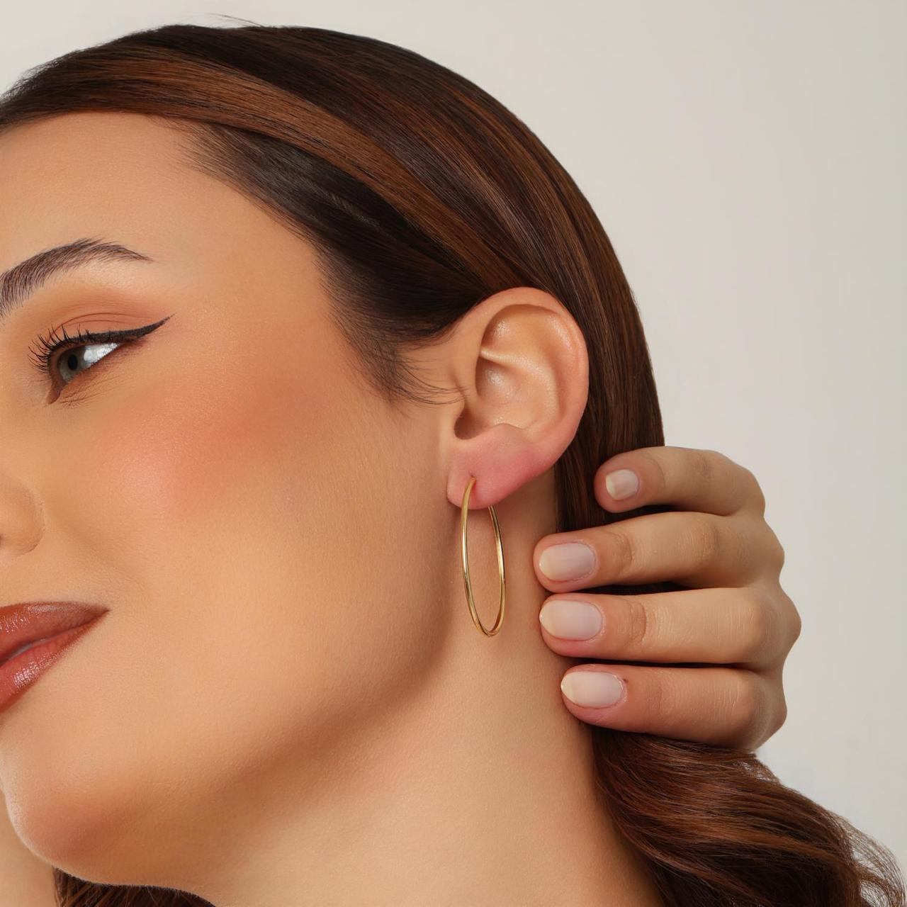 Eternity Oval Hoops