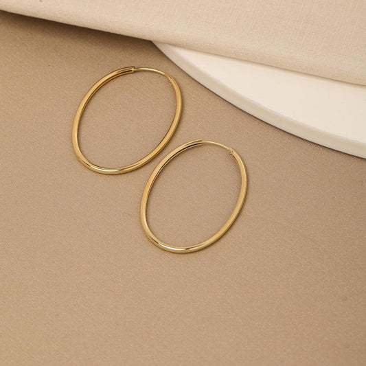 Eternity Oval Hoops