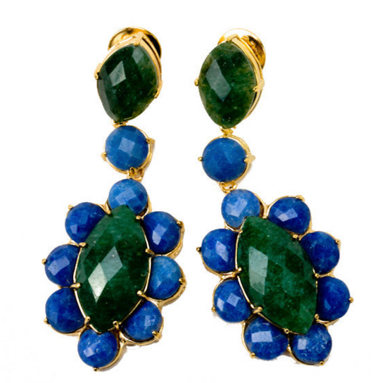 Stunning Large Stone Earrings