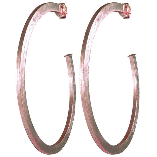 Rose Gold Iman Hoops