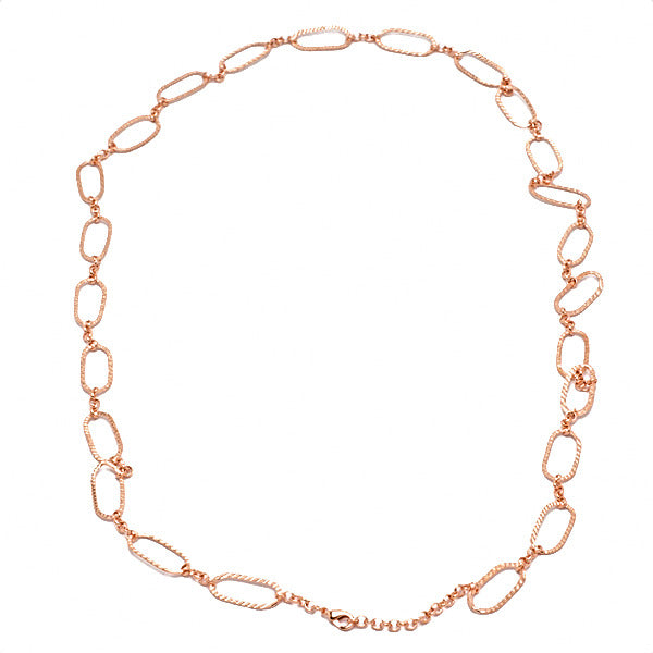 Oval Delicate Links Necklace