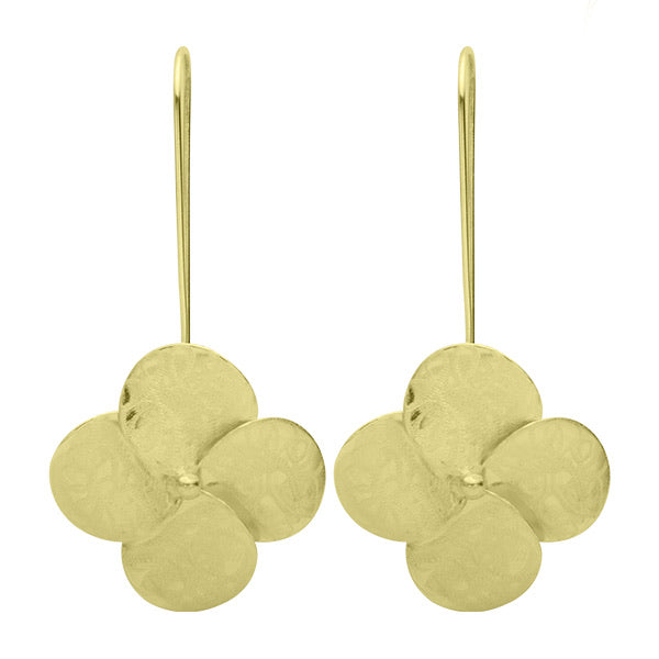 72 Wholesale Translucent Clover Post Earrings Yellow - at 